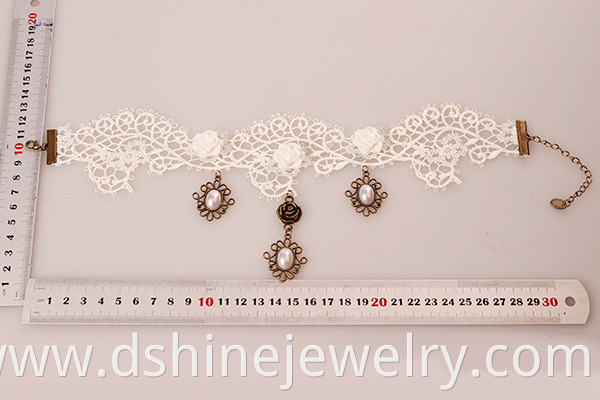 White Collar Necklace